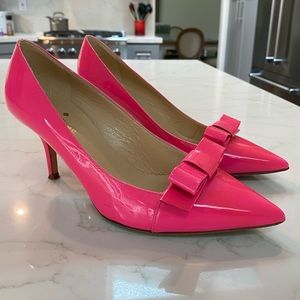 KATE SPADE HOT PINK KITTEN HEELS